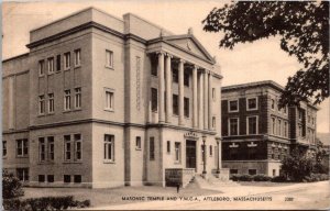 Massachusetts Attleboro Masonic Temple amd YMCA Building