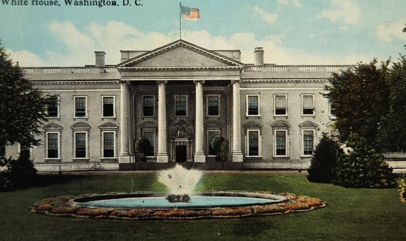 White House Washington DC Exterior Postcard