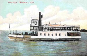 Ferry Boat Steamer Windsor Canada 1910s postcard