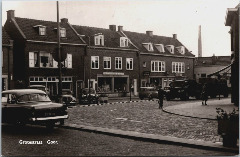 Netherlands Goor Grotestraat Vintage RPPC B155