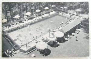 WARDMAN PARK HOTEL SWIMMING POOL WASHINGTON D.C. 1948 VINTAGE POSTCARD