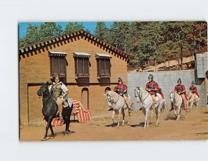 Postcard Roman Soldiers Enter Jerusalem, Great Passion Play, Eureka Springs, AR