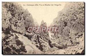 Old Postcard Calanque d'En Vau and Rock of the Aiguille