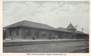 Hammond Louisiana New Illinois Central Depot Vintage Postcard AA27683