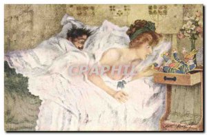 Old Postcard Fantasy Illustrator Woman Maurice Neumont Little Christmas the y...