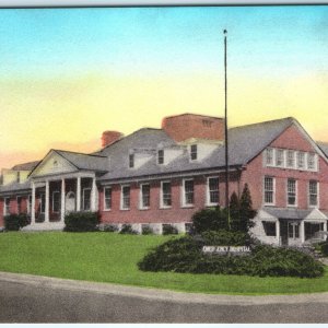 c1910s Doylestown, PA Emergency Hospital Hand Colored PC Belmont Ave Spruce A323