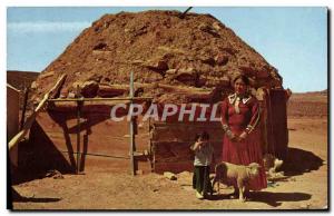 Postcard Modern Land of the Navajo Arizona woman