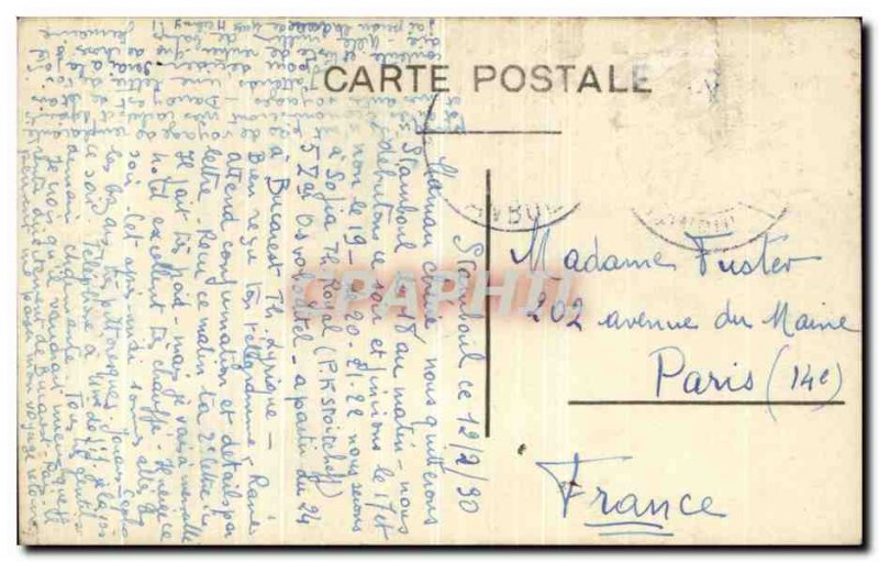 Old Postcard Constaninople Inner M St. Sophia Turkey