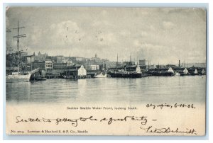 1906 Section Seattle Water Front Looking South, Olympia WA Postcard