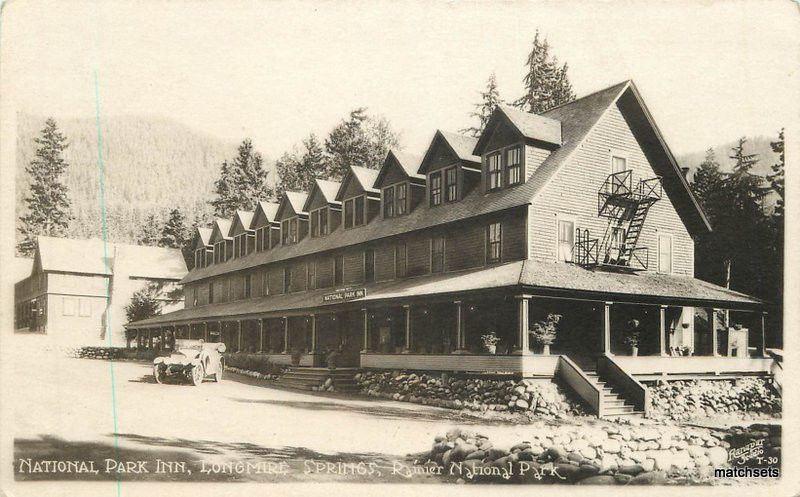 1925 National Park Inn Longmire Springs Washington RPPC Real Photo 7893
