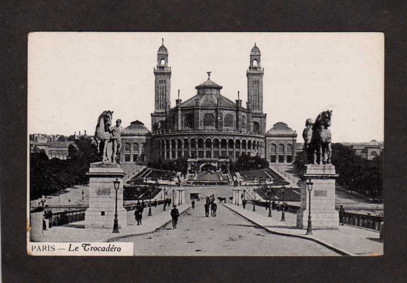 France Paris Le Trocadero Postcard Carte Postale Vintage PC