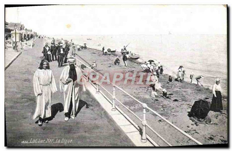 Old Postcard Luke on the dike sea