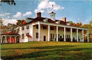 East Front George Washington Home Mount Mt Vernon Virginia VA VTG Postcard UNP 