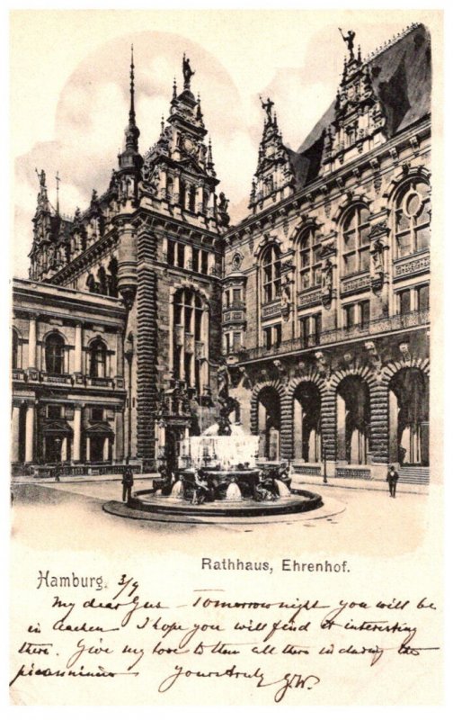 Germany  Hamburg  Rathaus Ehrenhof