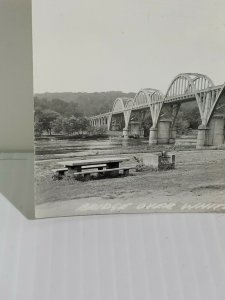 Cotter Arkansas Bridge Over White River Lakeview 1967 Vintage Postcard   300