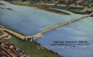 Lincoln Highway Bridge - Clinton, Iowa IA