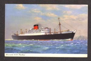 RMS Cunard Parthia Steamer Steamship Ship Postcard PC Carte Postale Postkart