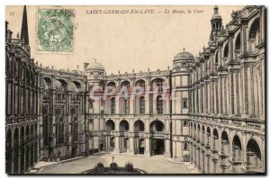 Postcard Old Saint Germain En Laye The Museum Court