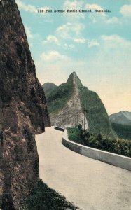 Hawaii The Pali Scenic Battle Ground Honolulu Vintage Postcard 07.52