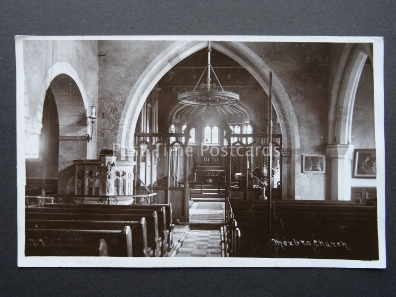 Yorkshire MEXBRO CHURCH Mexborough - Old RP Postcard by Haigh Bros of Barnsley