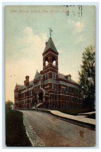 1910 State Normal Scchool New Britain Connecticut CT Posted Antique Postcard