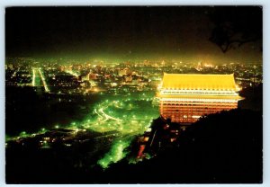 TAIPEI, TAIWAN ~ Republic of China THE GRAND HOTEL at Night 4x6 Postcard