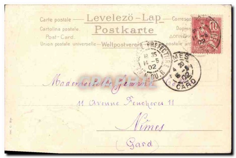 Old Postcard Fantaisie Fruit