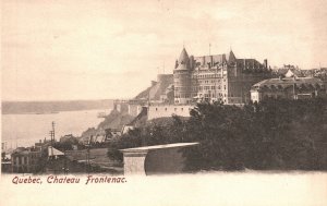 Vintage Postcard 1900's Castle Chateau Frontenac Quebec Canada CAN