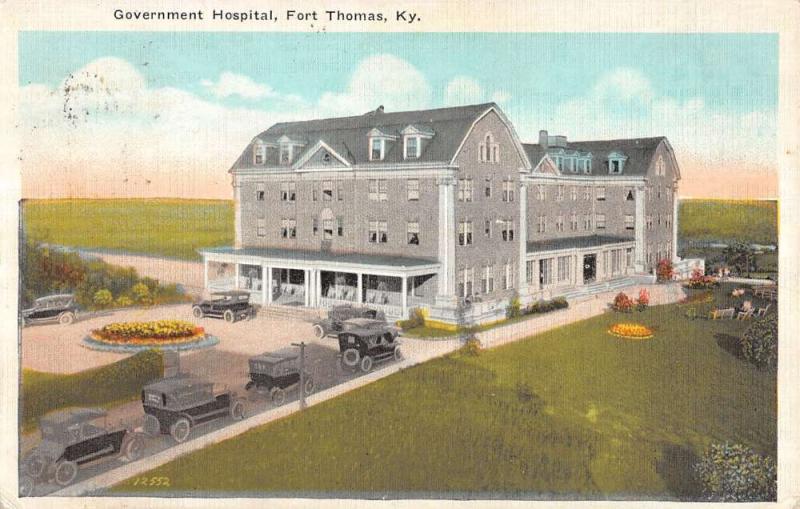 Fort Thomas Kentucky Government Hospital Linen Antique Postcard K12267