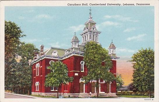 Caruthers Hall Cumberland University Lebanon Tennessee