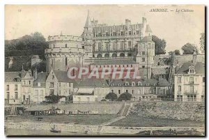 Old Postcard Amboise Chateau