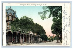C. 1900-06 Reflective Windows Congress Hall Saratoga Springs, N.Y Postcard P213E