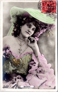 Postcard  France Belle Epoque era actress Bianka
