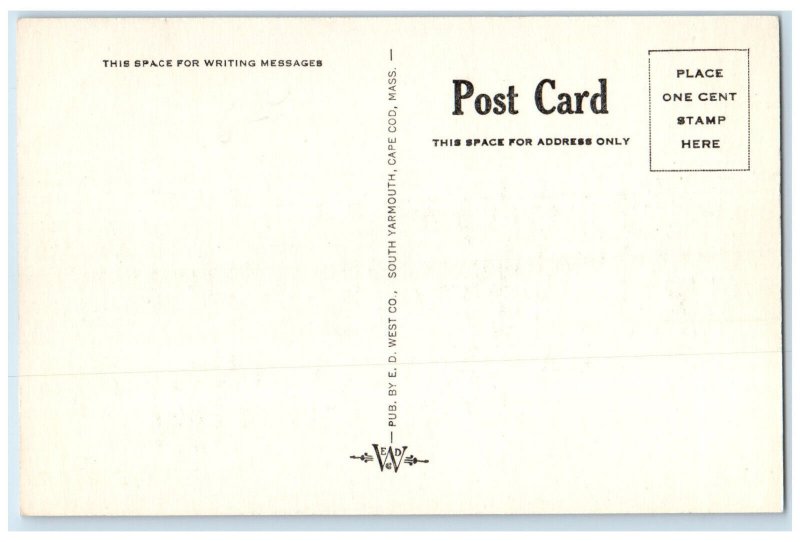 c1930's Dennishores Dennisport Cape Cod Massachusetts MA Unposted Postcard
