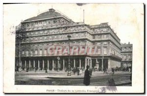 Postcard Old Paris Theater de la Comedie Francaise