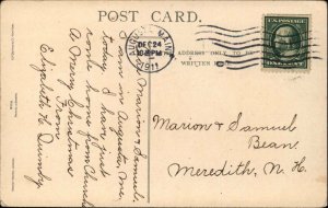 Ethel DeWees Children Christmas Tree Presents c1910 Nister Postcard