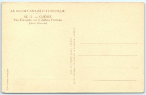 c1930s Quebec City, CA Château Frontenac Hotel Au Vieux Pittoresque Postcard A24