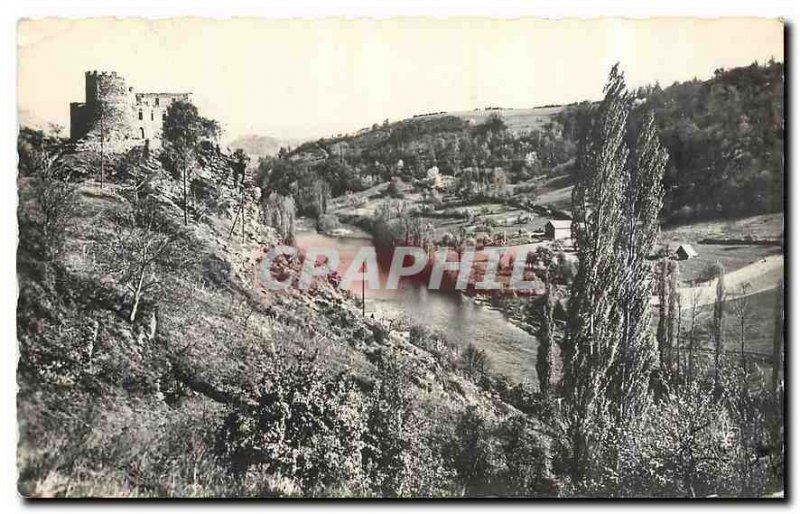 Old Postcard La Vallee Picturesque Sioul Chateau of Chauvigny