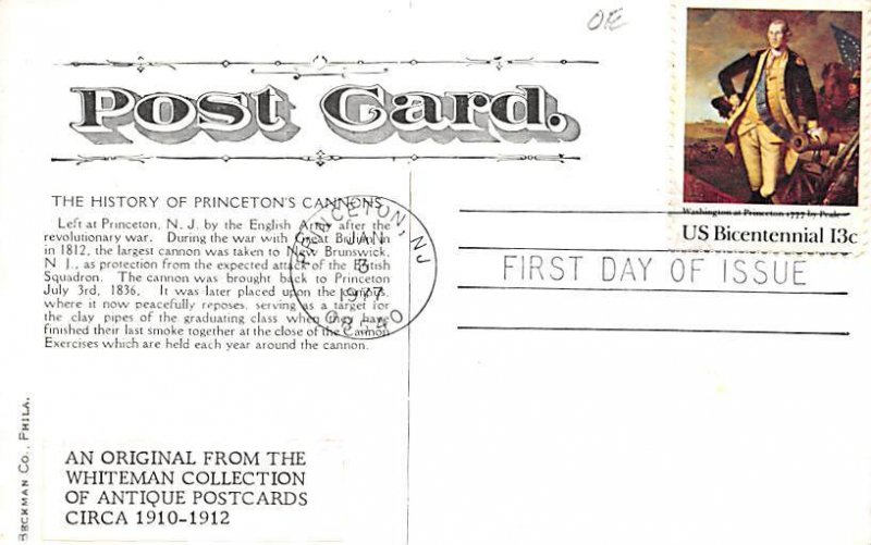 The History of Princeton's Cannons By English Army After Revolutionary War Pr...