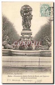 Paris - 6 - The Luxembourg Palace - Fontaine Carpeaux - Old Postcard