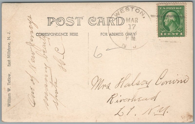 MILLSTONE NJ SCENE ANTIQUE REAL PHOTO POSTCARD RPPC