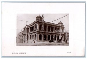 c1940's G.P.O Post Office Newcastle NSW Australia RPPC Photo Postcard