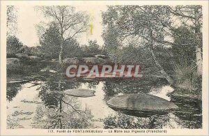 Postcard Old Forest of Fontainebleau La Mare aux Pigeons (Franchard)