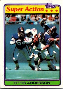 1981 Topps Football Card Ottis Anderson St Louis Cardinals sk60131