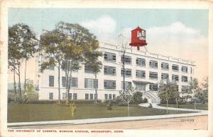 BRIDGEPORT, CT Connecticut   UNIVERSITY OF CORSETS~Barnum Ave  1918 Postcard