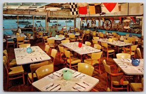 Seafood Pier Restaurant South Norwalk Connecticut CT Dining Set Up Postcard