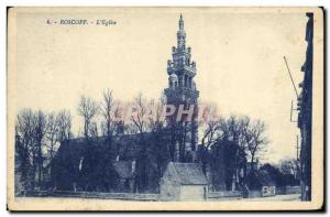 Old Postcard Roscoff The Church