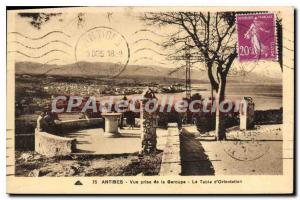 Old Postcard Antibes Vue Prize De La Garoupe La Table D'Orientation