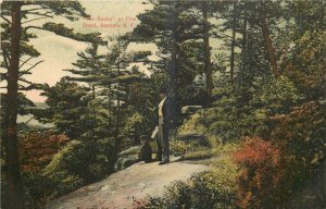 c1910 Oneonta New York Rocks Pine Crest Oneonta Department Postcard 25-8560