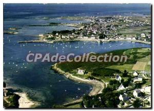 Postcard Modern Plaudalmezeau Kersaint Portsall general view of the harbor an...